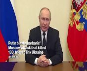 Vladimir Putin infers a link to Ukraine in ‘barbaric’ Moscow attack that killed 150&#60;br/&#62;#VladimirPutin &#60;br/&#62;#UkraineCrisis &#60;br/&#62;#MoscowAttack &#60;br/&#62;#RussiaNews &#60;br/&#62;#InternationalRelations &#60;br/&#62;#News&#60;br/&#62;#Trendingnews