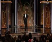 Meyers addresses sexual harassment in Hollywood, President Donald Trump and more at the 75th Annual Golden Globe Awards.