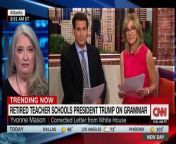 Yvonne Mason,a retired English teacher, talks to CNN&#39;s John Berman and Alisyn Camerota about a letter from President Trump that she received and returned to the White House with corrections.