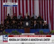 Acting secretary of defense speaks at Memorial Day ceremony at Arlington National Cemetery.
