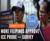 Surveys from the Social Weather Station and Octa Research reveal an increasing trust and approval among Filipinos toward the International Criminal Court investigation into former president Rodrigo Duterte’s bloody drug war.&#60;br/&#62;&#60;br/&#62;Full story: https://www.rappler.com/philippines/sws-octa-surveys-december-2023-icc-investigation-increasing-trust/&#60;br/&#62;