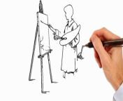 step by step drawing and sketching of human painting&#60;br/&#62;Drawing Painting sketching&#60;br/&#62;#drawingtutorial &#60;br/&#62;#howtodraw &#60;br/&#62;#drawingeasy &#60;br/&#62;Emlier Art &amp; Writes...