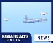 Three FA-50 light jet fighters of the Philippine Air Force (PAF) and a B-52H bomber aircraft of the United States Pacific Air Force (PACAF) held a combined air patrol over the West Philippine Sea (WPS) for the first time on Monday, February 19, as China’s military said the Philippines was “stirring up trouble” with its recent actions. (Courtesy of Philippine Air Force)&#60;br/&#62;&#60;br/&#62;READ: https://mb.com.ph/2024/2/20/paf-us-counterpart-hold-joint-air-patrol-over-west-philippine-sea-china-says-ph-stirring-up-trouble&#60;br/&#62;&#60;br/&#62;Subscribe to the Manila Bulletin Online channel! - https://www.youtube.com/TheManilaBulletin&#60;br/&#62;&#60;br/&#62;Visit our website at http://mb.com.ph&#60;br/&#62;Facebook: https://www.facebook.com/manilabulletin &#60;br/&#62;Twitter: https://www.twitter.com/manila_bulletin&#60;br/&#62;Instagram: https://instagram.com/manilabulletin&#60;br/&#62;Tiktok: https://www.tiktok.com/@manilabulletin&#60;br/&#62;&#60;br/&#62;#ManilaBulletinOnline&#60;br/&#62;#ManilaBulletin&#60;br/&#62;#LatestNews