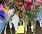 Floral tributes have been left in memory of 11-year-old Thomas Wong who died after he was hit by a bin lorry in Edinburgh&#39;s Whitehouse Road on March 1.