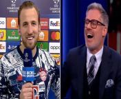 Harry Kane exposes Jamie Carragher lie in hilarious interview after Bayern win from bangla movie kane nam song
