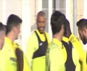 Villareal training ahead of second leg UEL tie with Marseille trailing 4-0&#60;br/&#62;&#60;br/&#62;Estadio de la Cerámica, Spain