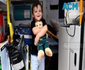 Three-year-old Arthur was saved by quick-thinking paramedics, but medical emergencies like his could be avoided by a free vaccination.