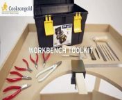Cooksongold&#39;s workbench tool kit contains a number of essential tools that any jeweller needs including a range of nose pliers, files, a range of 16cm needle files and much more. To view Cooksongold&#39;s full range of jewellery making equipment visit http://www.cooksongold.com.
