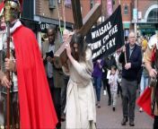 Walsall's Easter Walking the Way of the Cross 2023 from batavia mews new cross