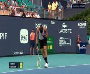 There were worrying scenes as Berrettini nearly collapsed on court while serving during his match in Miami