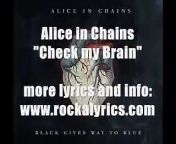 Lyrics to Alice in Chains &#92;