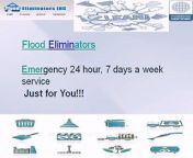 Flood Eliminators is a fully certified damage restoration company excelling in emergency full house and office clean ups and restoration. We are professional cleaning contractors, specializing in flooded basement water pumping, water extraction, sewage backup cleaning, carpet cleaning and mold remediation.&#60;br/&#62;&#60;br/&#62;http://www.floodeliminatorsinc.com/