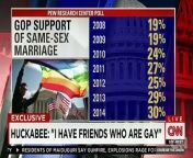Republican presidential hopeful Mike Huckabee on same-sex marriage and what he describes as other &#92;
