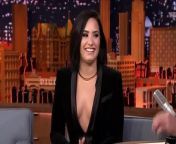 Demi Lovato chats with Jimmy Fallon about going on tour with her new label with Nick Jonas and their joint tour.