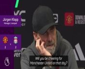 Jurgen Klopp believes Arsenal will not struggle if Manchester United play like they did against Liverpool