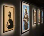 The world&#39;s largest collection of original Banksy artworks will go on display in London&#39;s Soho.