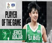 UAAP Player of the Game Highlights: Eco Adajar directs La Salle attack vs. UP from alain cocq direct