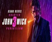 John Wick: Chapter 3 – Parabellum (or simply John Wick: Chapter 3) is a 2019 American neo-noir action thriller film directed by Chad Stahelski from a screenplay by Derek Kolstad, Shay Hatten, Chris Collins, and Marc Abrams, based on a story by Kolstad. The film is the sequel to John Wick: Chapter 2 (2017) and the third installment in the John Wick franchise. It stars Keanu Reeves as the eponymous character, alongside an ensemble supporting cast including Halle Berry, Laurence Fishburne, Mark Dacascos, Asia Kate Dillon, Lance Reddick, Anjelica Huston, and Ian McShane. The film centers on John Wick going on the run from a legion of hitmen after a bounty is placed for his murder.