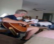 Dad Playing Acoustic Guitar from martin d41 acoustic guitar