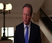 Foreign secretary Lord Cameron has urged Israel to &#92;