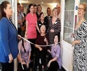 Sheila Henderson, 90, officially opens the top floor of Grand View Care Home in Uffington Road, Stamford.