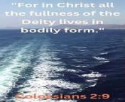 Bible Famous Quote and Bible Verse (New Testament -COLOSSIANS 2:9)