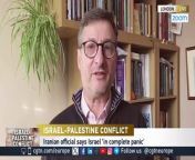Yossi Mekelberg, Associate Fellow with the Middle East and North Africa Programme at Chatham House talked to CGTN Europe about the escalating tensions between Israel and Iran.
