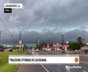 Storm chaser Aaron Jayjack is tracking strong storms as they move from Texas into Louisiana.