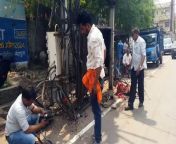 Electric transformer burnt near Gandhi Stadium