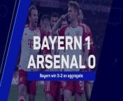 Bayern Munich knocked Arsenal out of the Champions League once again, thanks to a Joshua Kimmich header