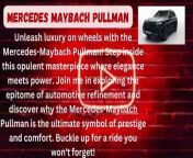 Unleash luxury on wheels with the Mercedes-Maybach Pullman! Step inside this opulent masterpiece where elegance meets power. Join me in exploring the epitome of automotive refinement and discover why the Mercedes-Maybach Pullman is the ultimate symbol of prestige and comfort. Buckle up for a ride you won&#39;t forget!