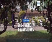 A Danish stonemason is changing the way cemeteries and funerals contribute to CO2 emissions by designing an eco-friendly gravestone.