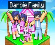 Having a BARBIE FAMILY in Minecraft! from jinx minecraft enderman