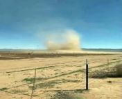 Double dust devil captured in Kingman_ Arizona(480P) from arizona time