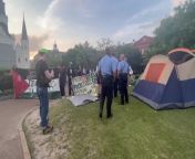 Watch: Pro-Palestine protest in Jackson Square goes from peaceful to violent from bangla model pro video