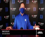 Duke has lost its top two centers and has a true freshman playing the position. David Cutcliffe discusses the position and Duke&#39;s plan going forward