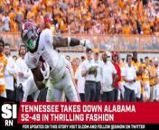 Tennessee defeated Alabama in a thrilling game in Knoxville