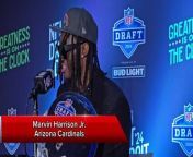 Marvin Harrison Jr.’s reaction after being drafted by Cardinals from s w engineers