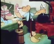 Popeye The Sailor and Cinderella Ancient Fistory 1952 from popeye in