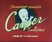 Casper Genie (1954) with original titles recreation from trouble end titles recreation