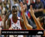 The Toronto Raptors&#39; bench unit showed why it&#39;s one of the NBA&#39;s best in the team&#39;s scrimmage opener against the Houston Rockets