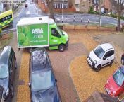 Delivery driver flattens garden wall and then drives off! from rd services drivers