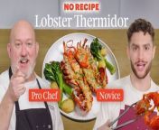 Today on Epicurious, pro chef Frank Proto, and novice Jon receive all the ingredients needed to make lobster thermidor. The catch? They have no recipe and only 90 minutes to whip up their take on the classic French dish. Will the two chefs be able to make something gourmet or will the pressure be too much?