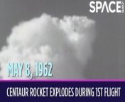 On May 8, 1962, NASA&#39;s new Centaur rocket exploded in mid-air during its first test flight. &#60;br/&#62;&#60;br/&#62;The Centaur was an upper stage specially designed to launch heavier payloads into orbit. For its first launch, it flew on an Atlas rocket booster. The liftoff from Cape Canaveral went well at first. Then 54 seconds later, the Centaur suddenly exploded. Both the Centaur and the Atlas disintegrated at an altitude of nearly 30,000 feet (9,000 meters). An investigation determined that the insulation panels around the liquid hydrogen fuel tank couldn&#39;t withstand the pressure during the flight, so the tank ruptured. This was the first rocket launch to use liquid hydrogen in its propulsion system. NASA redesigned the Centaur and launched its first successful test flight the following year. Different versions of the Centaur have since been used to launch missions throughout the solar system, and they&#39;ve even flown on space shuttles to help boost payloads out of low Earth orbit.