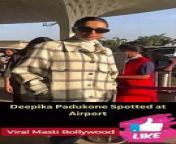 Deepika Padkone Snapped at Airport in Long Jacket Viral Masti Bollywood