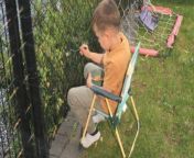 This little boy wanted to have a meal outside.&#60;br/&#62;&#60;br/&#62;However, he was served a plate of pasta mixed with chicken and broccoli instead of dining out.&#60;br/&#62;&#60;br/&#62;While eating, he sneakily passed the broccoli pieces he didn&#39;t like through the fence, thinking no one saw his little trick.&#60;br/&#62;&#60;br/&#62;The next morning, something interesting happened.&#60;br/&#62;&#60;br/&#62;The boy noticed two pieces of broccoli right where he had thrown them the day before, sitting outside the fence.&#60;br/&#62;&#60;br/&#62;When he went out to take a closer look, he was gently confronted by his father. &#60;br/&#62;Location: Belgium&#60;br/&#62;WooGlobe Ref : WGA341901&#60;br/&#62;For licensing and to use this video, please email licensing@wooglobe.com
