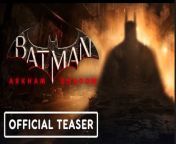 Watch the Batman: Arkham Shadow teaser trailer for the next game in the Batman: Arkham franchise, releasing exclusively on the Meta Quest 3 in late 2024.&#60;br/&#62;&#60;br/&#62;Evil stalks the streets. Gotham City is in danger. And you’re the only one who can save it. Check out the teaser for the upcoming Batman VR game.&#60;br/&#62;&#60;br/&#62;Tune into Summer Game Fest 2024 on June 7 at 2pm PT/ 5pm ET/ 10pm BST/ June 8 at 7am AEST for the official Batman: Arkham Shadow world premiere reveal from Camouflaj and Oculus Studios, in partnership with Warner Bros. Interactive Entertainment and DC.&#60;br/&#62;