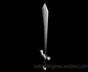 A video, of Bodine&#39;s sword 3D model. Created by Scott Snider using 3DS MAX. Uploaded 05-02-2024.