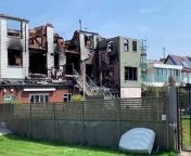 The Osborne View - which was destroyed in a fire in February - as seen on Thursday, May 9.
