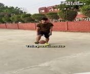 Get ready to witness a mind-blowing feat that blurs the lines between sports!This viral video showcases an incredible trick shot that combines the precision of basketball with the power of football. Prepare to be amazed as the filmer lines up a perfect kick and sends the ball soaring through the air, ultimately landing with a satisfying &#92;